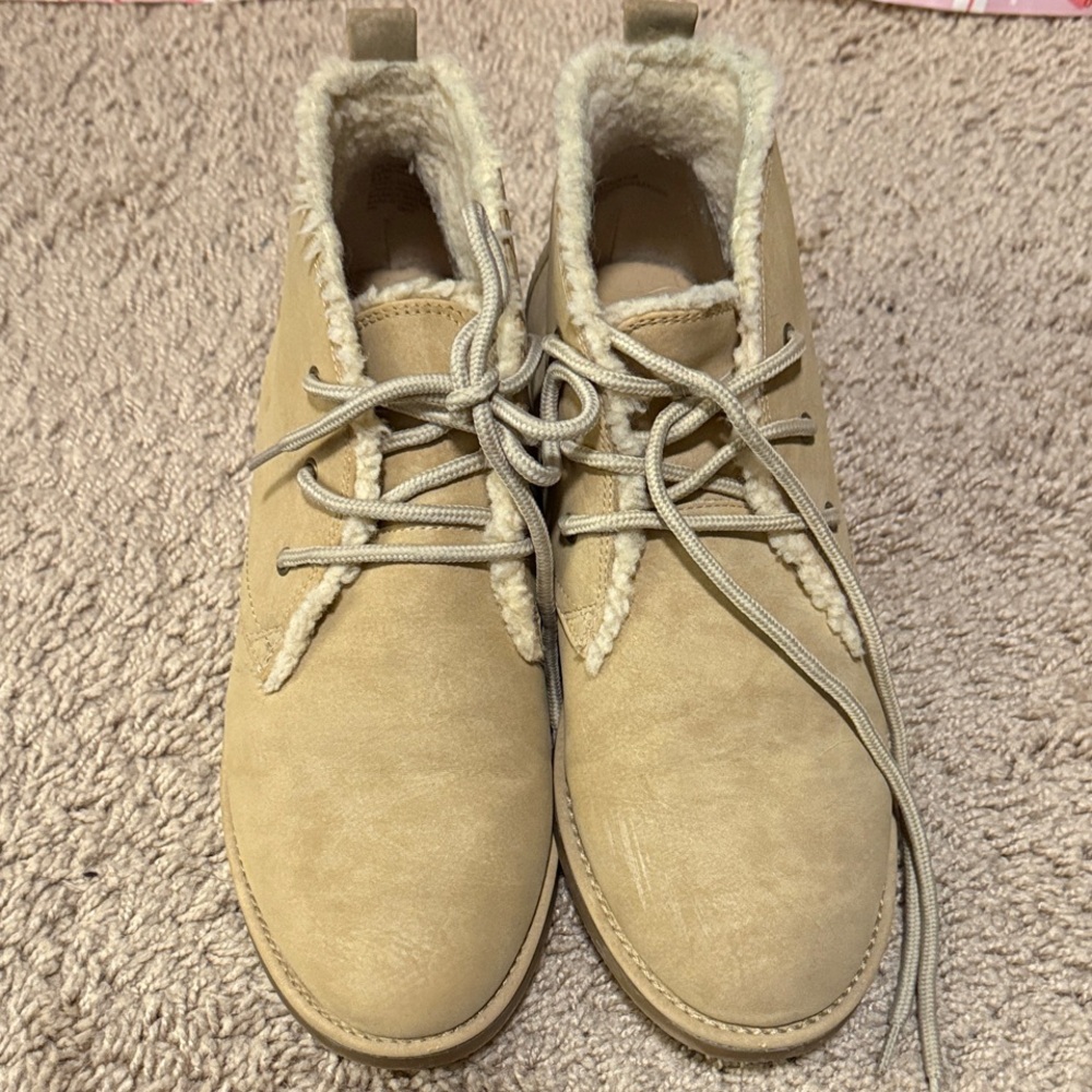 Seven Dials' Mallori Chukka faux-fur lined booties